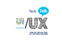 Tech Talk môn Lý thuyết Thiết kế giao diện người dùng với nội dung "UX - Đánh giá tính khả dụng của sản phẩm phần mềm"