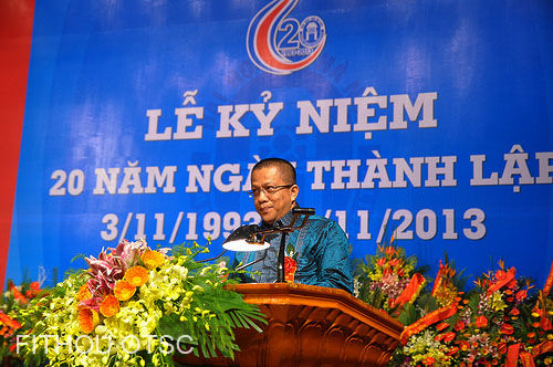 Đại diện SEAMOLEC phát biểu tại buổi lễ